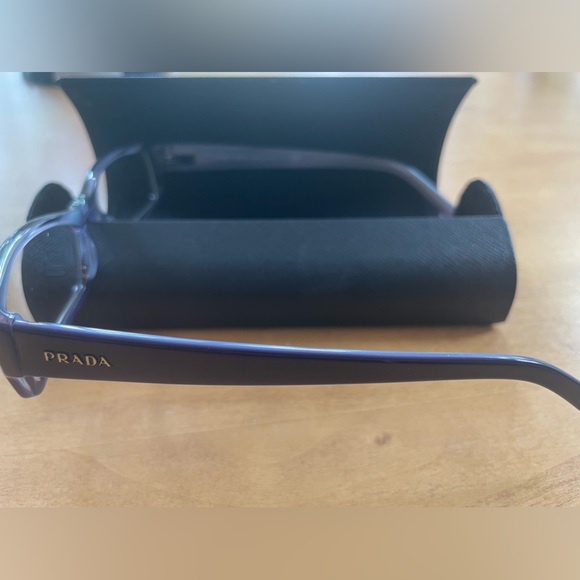 Prada eyeglasses with Prada case. Plum tortoise color - Picture 4 of 5